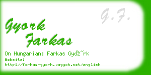 gyork farkas business card